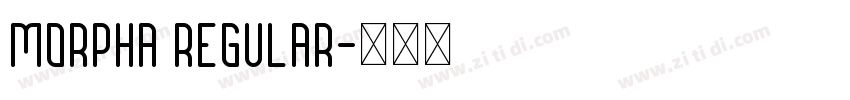 Morpha Regular字体转换